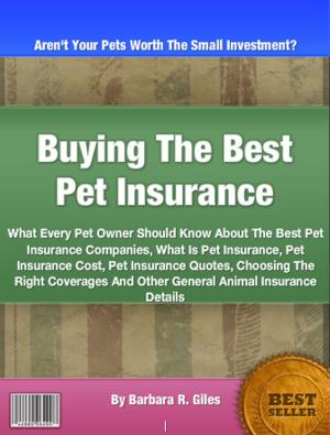 Cover of the book BuyingThe Best Pet Insurance by Gail I. Rapp