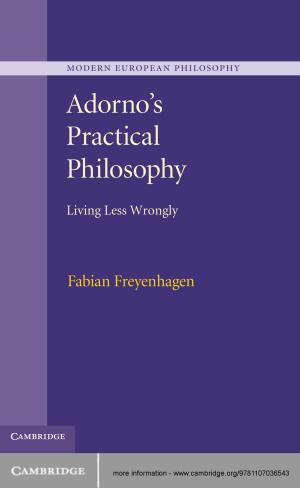 Book cover of Adorno's Practical Philosophy