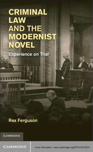 bigCover of the book Criminal Law and the Modernist Novel by 