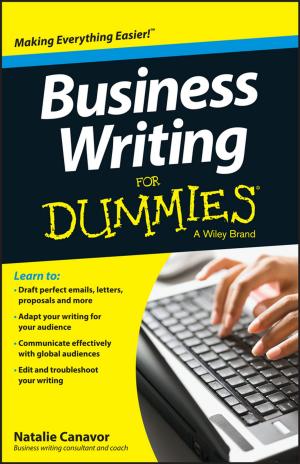 Cover of the book Business Writing For Dummies by Bill Chiaravalle, Barbara Findlay Schenck