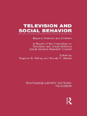 Cover of the book Television and Social Behavior by Sun-Pong Yuen, Pui-Lam Law, Yuk-Ying Ho, Fong-Ying Yu