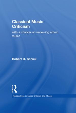 Cover of the book Classical Music Criticism by Beatrice Beebe, Frank M. Lachmann