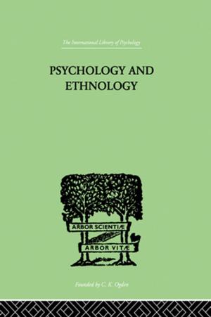 Cover of the book Psychology and Ethnology by Clavijo