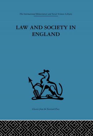 Cover of the book Law and Society in England by Sally N. Cummings