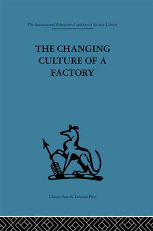 Cover of the book The Changing Culture of a Factory by Kant Patel, Mark E Rushefsky