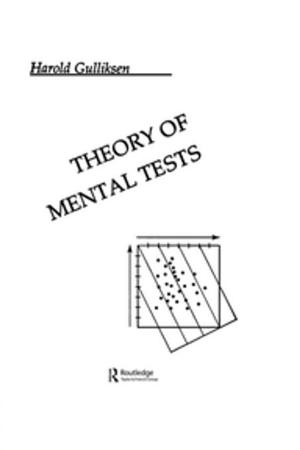 Cover of the book Theory of Mental Tests by 