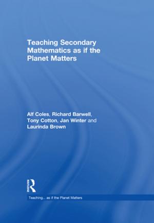 Book cover of Teaching Secondary Mathematics as if the Planet Matters