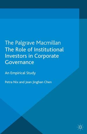 Cover of the book The Role of Institutional Investors in Corporate Governance by M. Falconi, J. Grunig, E. Zugaro, J. Duarte