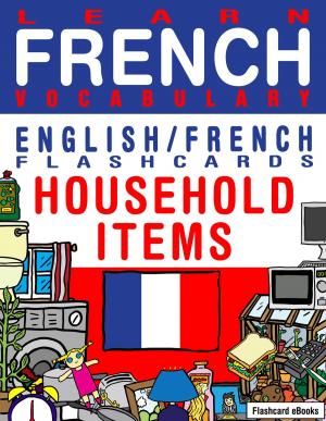 Book cover of Learn French Vocabulary: Household items - English/French Flashcards