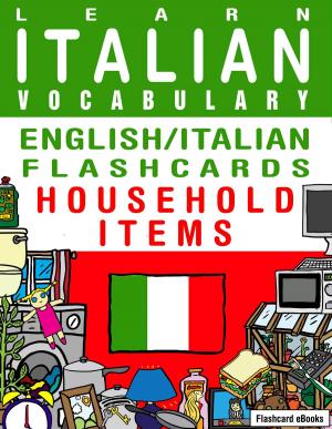Book cover of Learn Italian Vocabulary: English/Italian Flashcards - Household Items
