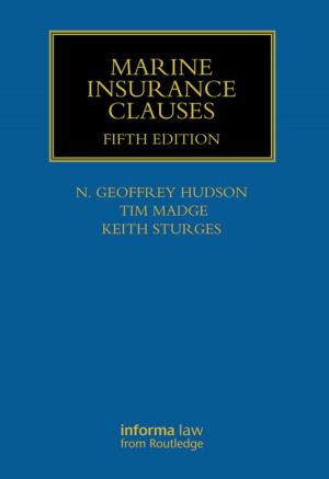 Cover of the book Marine Insurance Clauses by Joel Gibbons