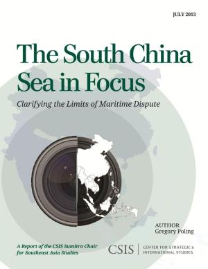 Book cover of The South China Sea in Focus