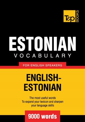 Book cover of Estonian vocabulary for English speakers - 9000 words