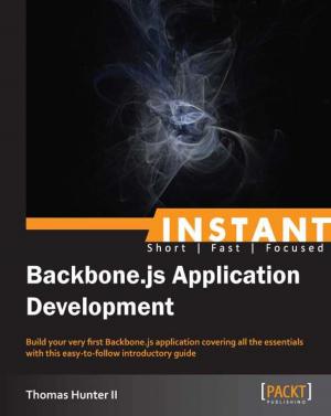 Cover of the book Instant Backbone.js Application Development by Sandeep Karanth