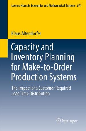 Cover of the book Capacity and Inventory Planning for Make-to-Order Production Systems by Edward Lawrence Strong