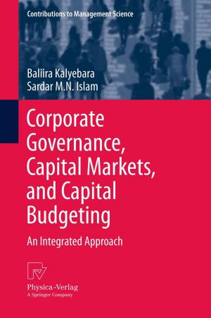 Book cover of Corporate Governance, Capital Markets, and Capital Budgeting
