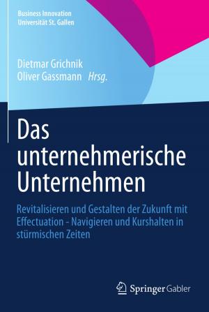 Cover of the book Das unternehmerische Unternehmen by Alexander Bogner, Beate Littig, Wolfgang Menz