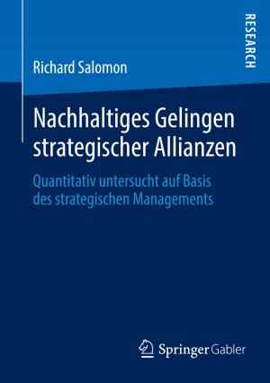 Book cover of Nachhaltiges Gelingen strategischer Allianzen