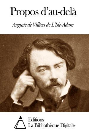 Book cover of Propos d’au-delà