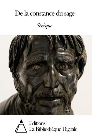 Cover of the book De la constance du sage by Friedrich Nietzsche