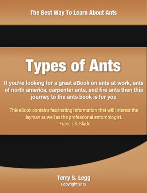Cover of the book Types of Ants by Terry Legg, Tru Divine Publishing