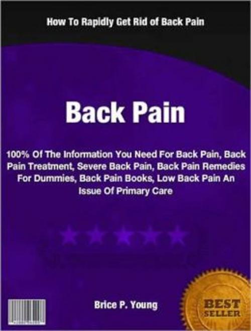 Cover of the book Back Pain by Brice Young, Tru Divine Publishing