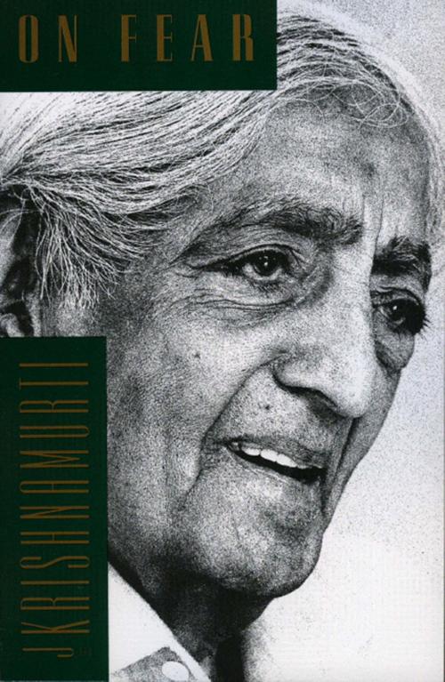 Cover of the book On Fear by Jiddu Krishnamurti, HarperOne