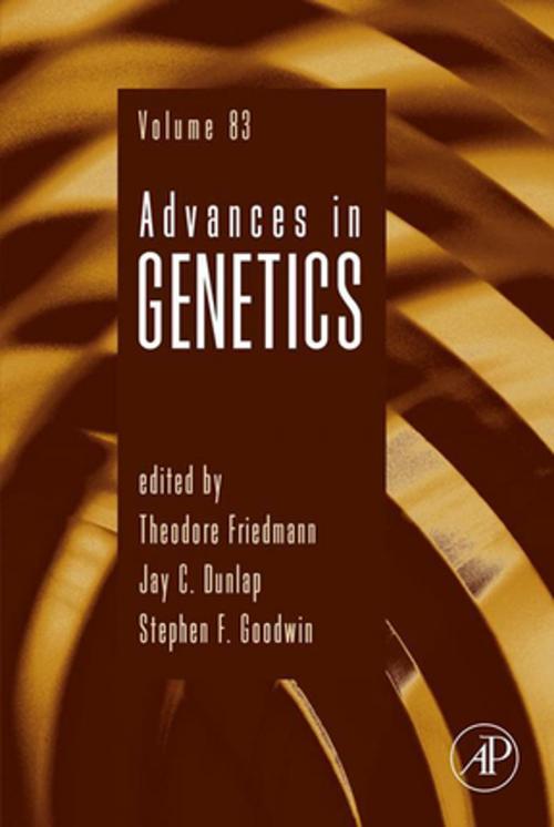 Cover of the book Advances in Genetics by Theodore Friedmann, Stephen F. Goodwin, Jay C. Dunlap, Elsevier Science