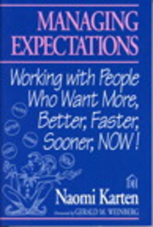 Cover of the book Managing Expectations by Naomi Karten, Pearson Education