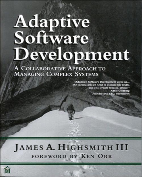 Cover of the book Adaptive Software Development by Jim Highsmith, Pearson Education