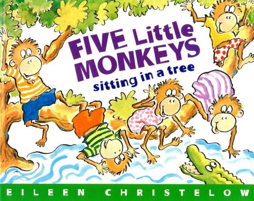 Cover of the book Five Little Monkeys Sitting in a Tree (Read-aloud) by Eileen Christelow, HMH Books