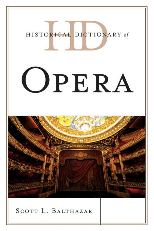 Cover of the book Historical Dictionary of Opera by Scott L. Balthazar, Scarecrow Press