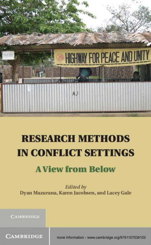 Cover of the book Research Methods in Conflict Settings by , Cambridge University Press