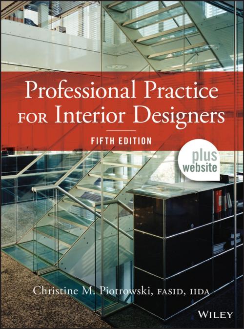 Cover of the book Professional Practice for Interior Designers by Christine M. Piotrowski, Wiley