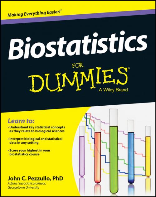Cover of the book Biostatistics For Dummies by John Pezzullo, Wiley