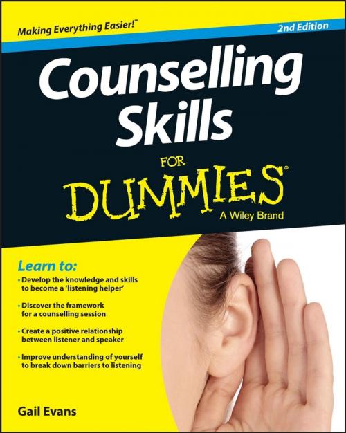 Cover of the book Counselling Skills For Dummies by Gail Evans, Wiley
