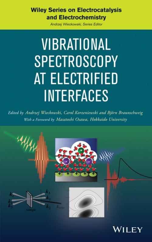 Cover of the book Vibrational Spectroscopy at Electrified Interfaces by Andrzej Wieckowski, Carol Korzeniewski, Björn Braunschweig, Wiley