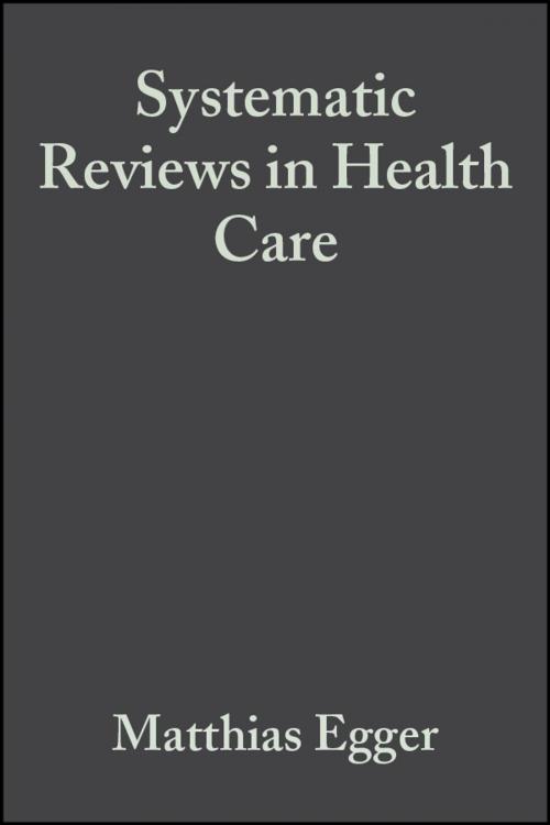 Cover of the book Systematic Reviews in Health Care by , Wiley