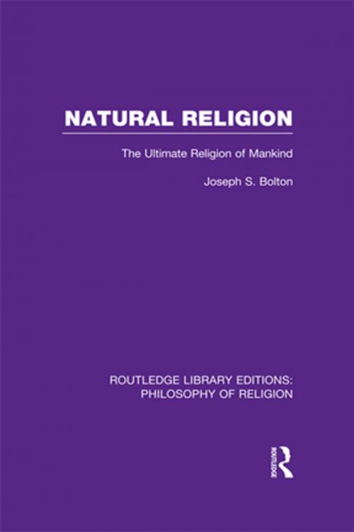 Cover of the book Natural Religion by Joseph Shaw Bolton, Taylor and Francis