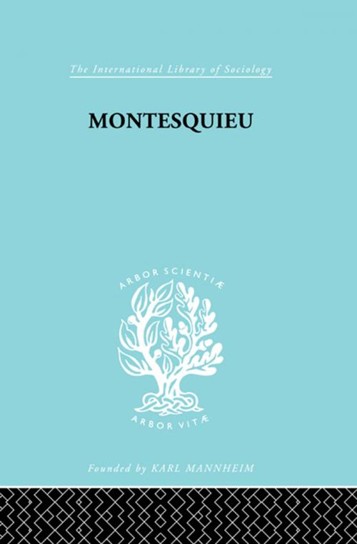 Cover of the book Montesquieu by Werner Stark, Taylor and Francis