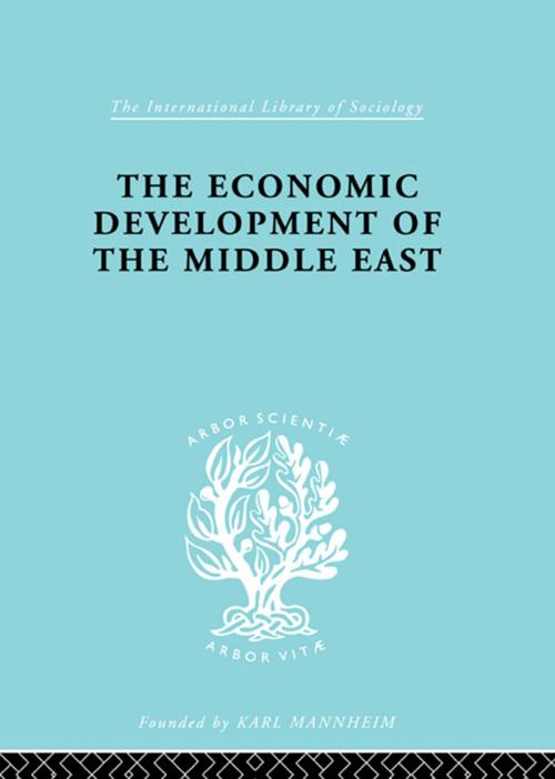 Cover of the book The Economic Development of the Middle East by Alfred Bonne, Taylor and Francis