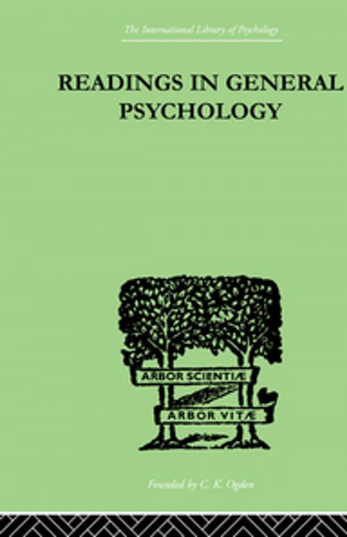 Cover of the book Readings In General Psychology by Halmos, Paul & Iliffe, Alan, Taylor and Francis