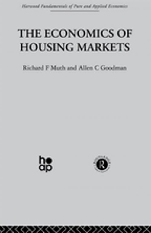 Cover of the book The Economics of Housing Markets by A. Goodman, R. Muth, Taylor and Francis