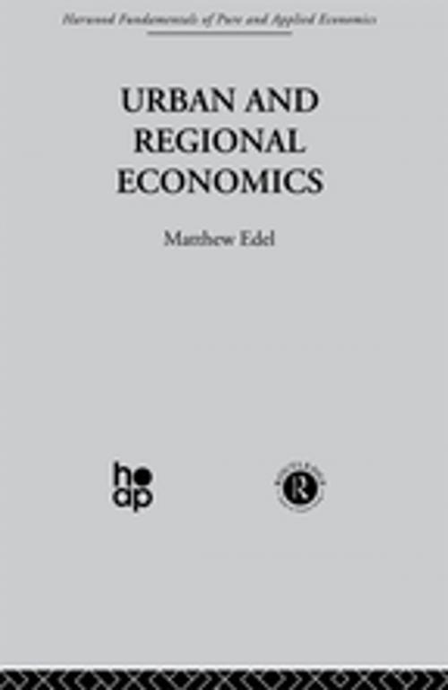 Cover of the book Urban and Regional Economics by M. Edel, Taylor and Francis