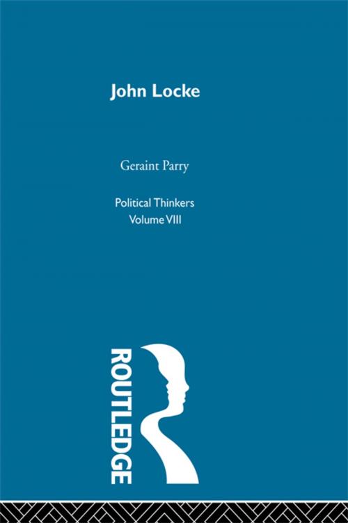 Cover of the book John Locke by Geraint Parry, Taylor and Francis