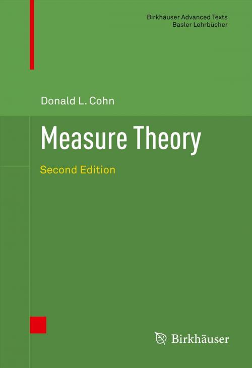 Cover of the book Measure Theory by Donald L. Cohn, Springer New York