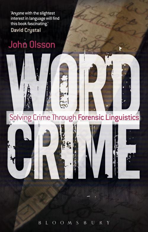 Cover of the book Wordcrime by John Olsson, Bloomsbury Publishing