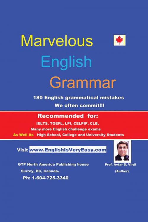 Cover of the book Marvelous English Grammar by Prof. Avtar S. Virdi, Xlibris US