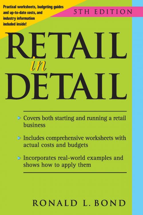 Cover of the book Retail in Detail by Ronald L. Bond, Entrepreneur Press