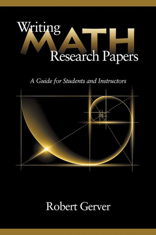 Cover of the book Writing Math Research Papers by Robert Gerver, Information Age Publishing